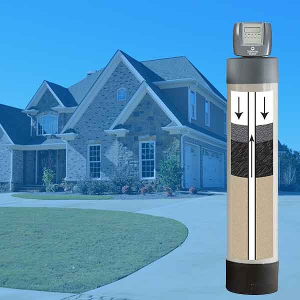Combination Whole House Water Filter and Water Softener for City Water